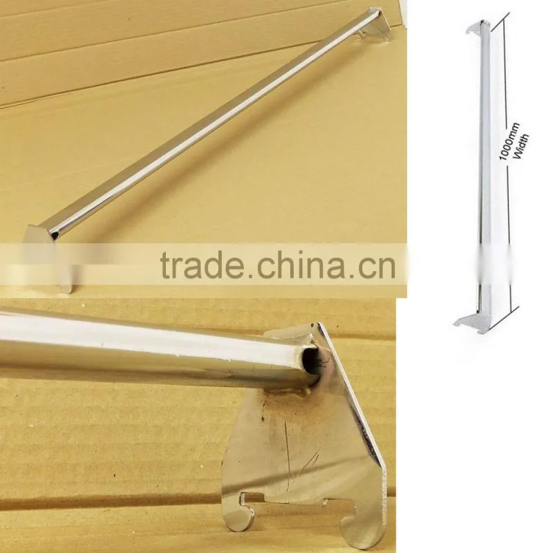 Retail Clothes Hanging Rail Shop Display Rail Wall Mounted Store Shelves