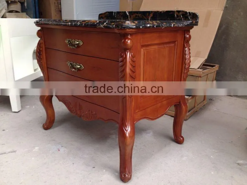 Marble countertop antique bathroom vanities 6625