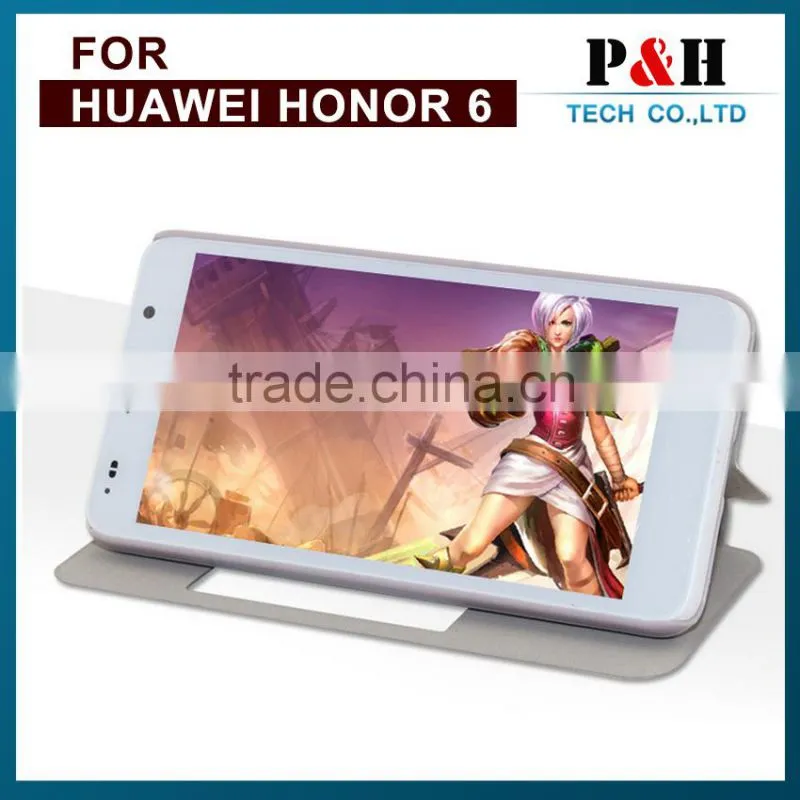 For huawei honor 6 plus case, color print leather case for honor 6 plus , For Honor 6 plus case