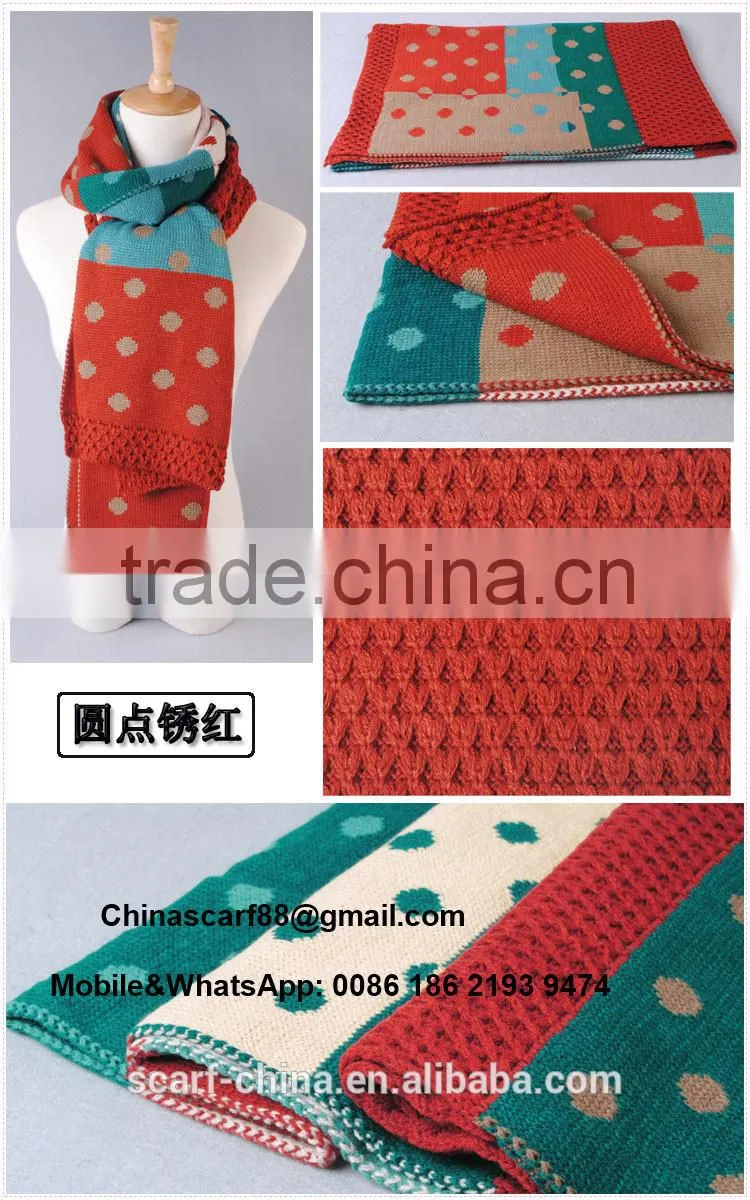 Dot stitching scarves wholesale