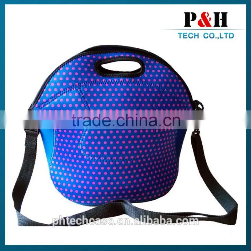 Ladies neoprene lunch tote bag,lady insulated neoprene lunch bag,lady neoprene lunch bag