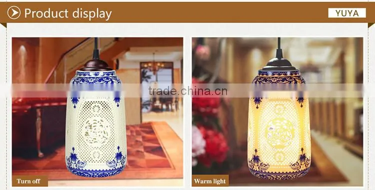 Jingdezhen ceramic linear pendant light hanging pendant light