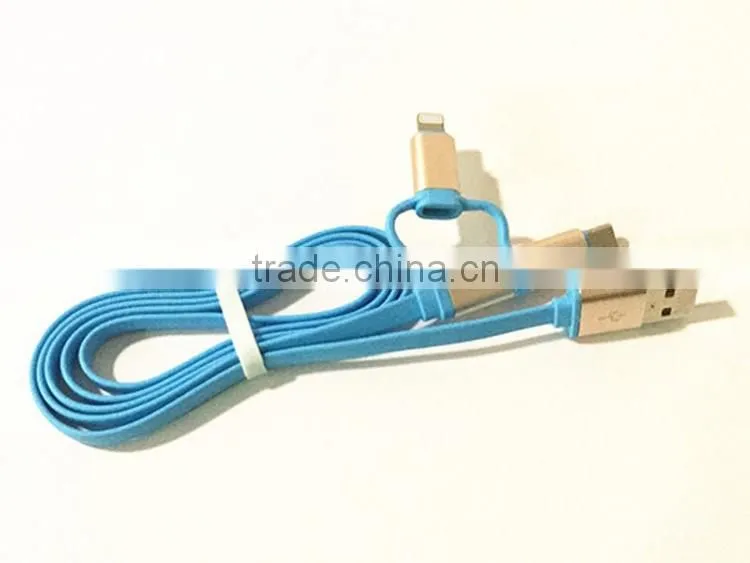 2016 Wholesale 3in1For Lighting Micro USB Type C Environmental Quick Charge Data Line Cable