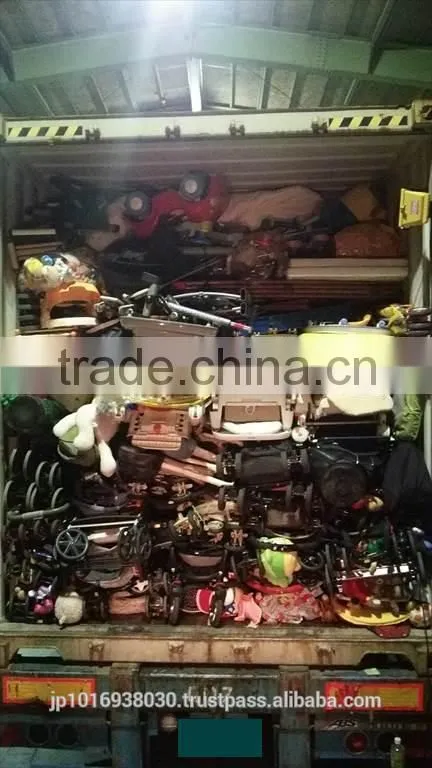 Used children's toys with mixed plastic products like baby items...by 40 FT HQ container exported from Japan TC-009-68