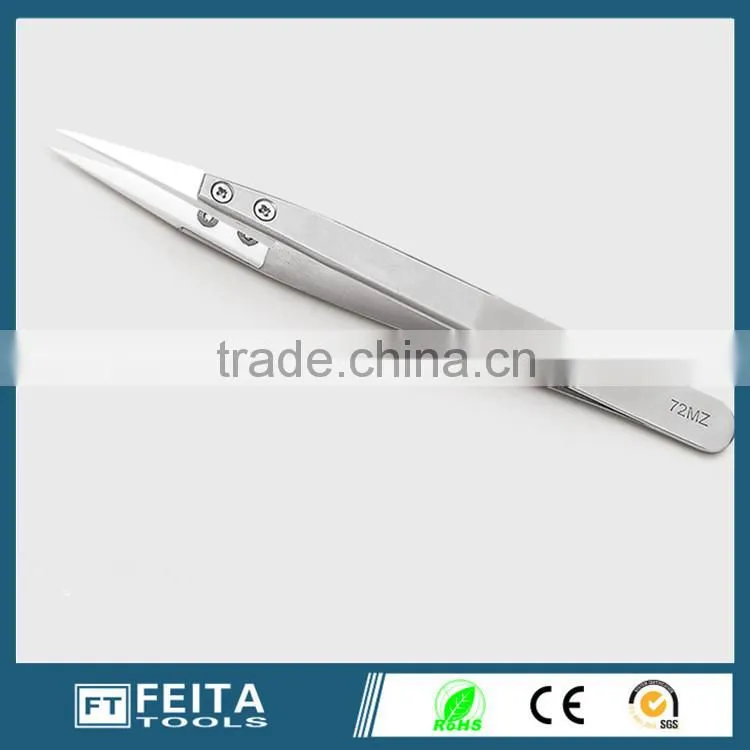 popular Ceramic replaceable tips tweezers /Ceramic replaceable tips dongguan suppliers