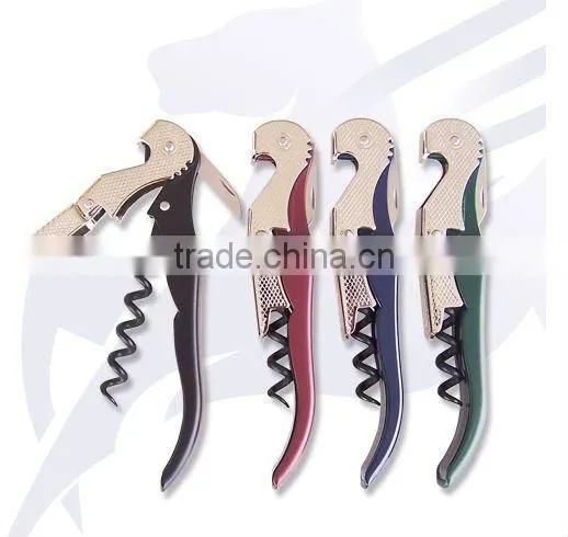 wine opener with corkscrew and knife