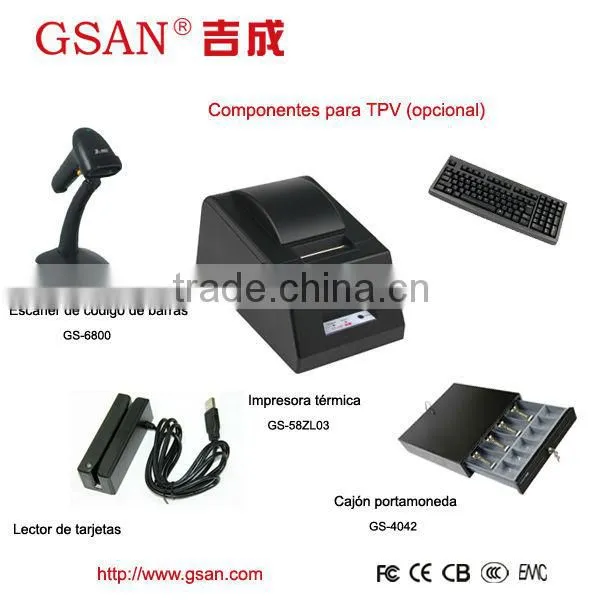 TPV tactil Modular in POS systems GS-888 Certificados 3C CE EMC FCC