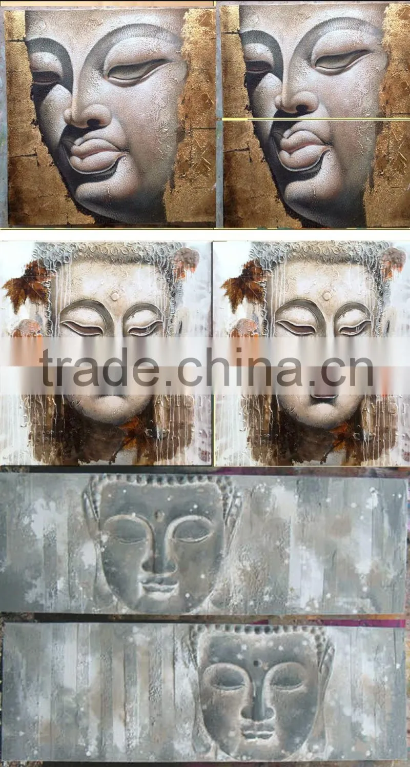 Shu1827 handmade african elephant design group oil painting