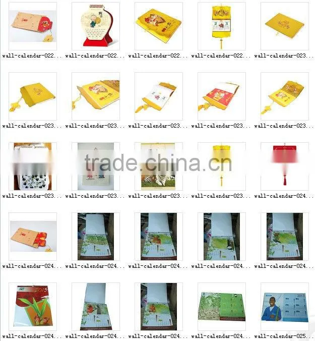 spiral binding table and desk calendar /calendar printing service for new year gift