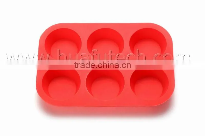 6cups Food Grade Silicone Cake Pan