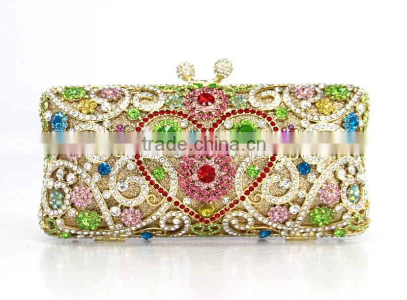 Top one OEM design Envelope clutch bag for party women's clutch purse Crystal Evening Clutch bag