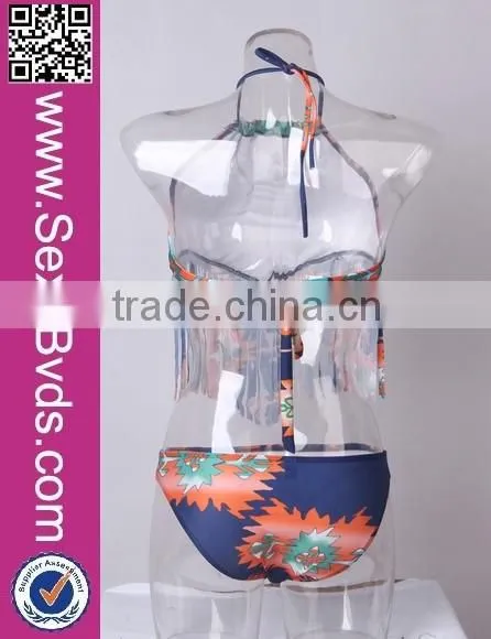 Wholesale women halterneck swimwear micro rhinestone bikini connector