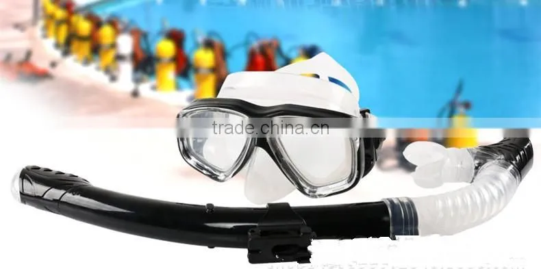 Diving mask and snorkel