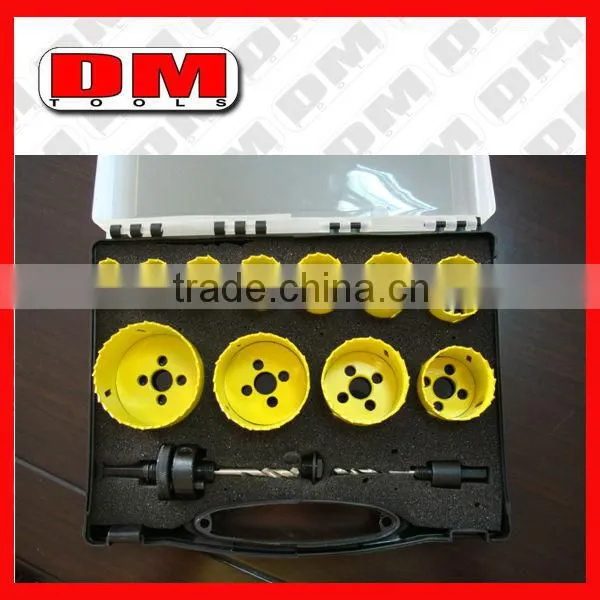 Low price hotsell hss hole saw set bi-metal hole saw kit