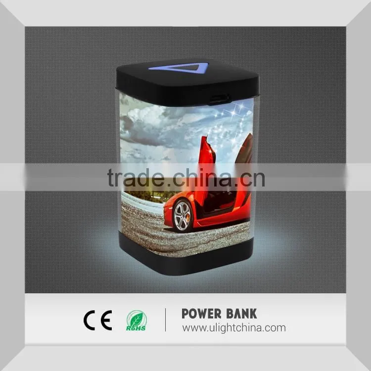 New Patent Portable Power Bank with led flash, LED Backlight Power Bank with your own logo