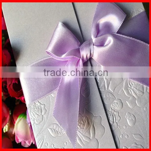 2014 Hot Sale Fashion Custom Printed Blank Invitation Card