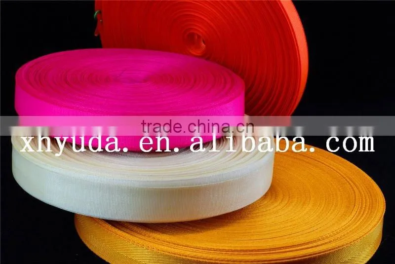 Orange Tubular Nylon Webbing