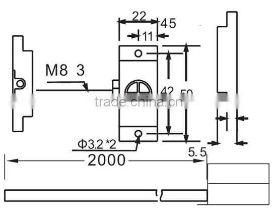 FKC1810 Series M18 Capacitive Proximity Sensor, With Red Tube Protected From Damage, 3-wire, NPN/PNP, 10mm Sensing Range.
