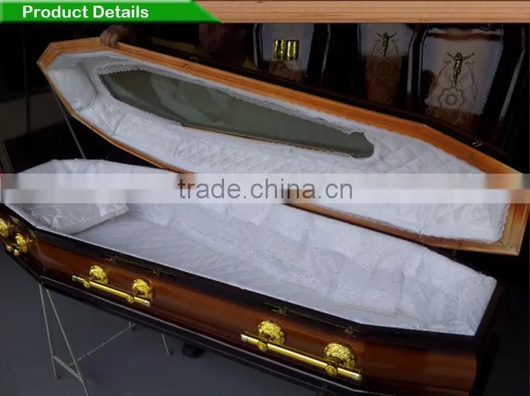 Chinese cheap wood coffins / wood caskets for dead body