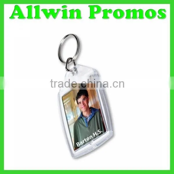 Bulk Personalized Plastic Photo Keychain