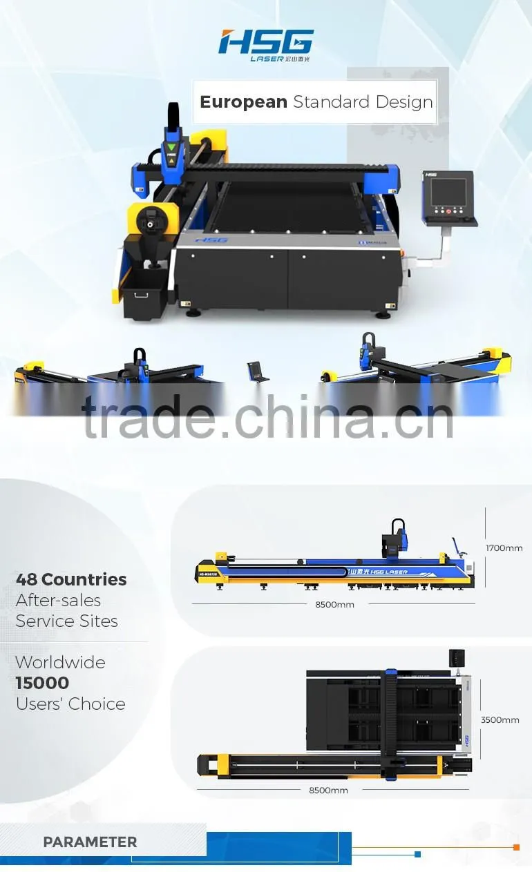 HSG 6M Fiber Laser Metal Tube Cutting Machine Price HS-M3015B-F60