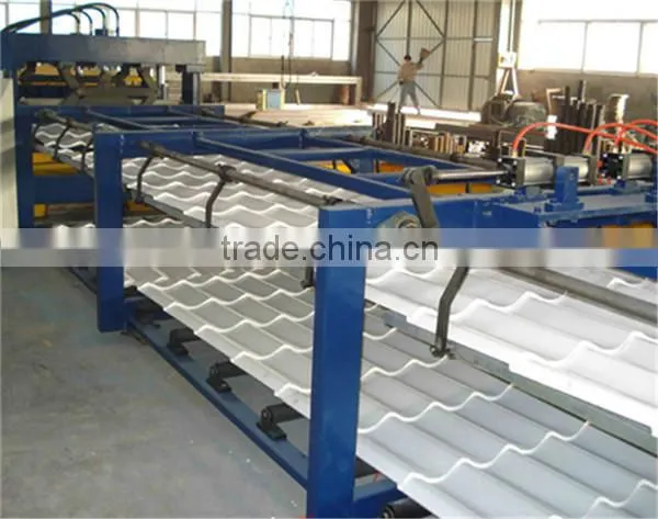 Corrugated Metal Roof Panel Roll Forming Machine, Glazed Roof Tile Sheet Making Machine