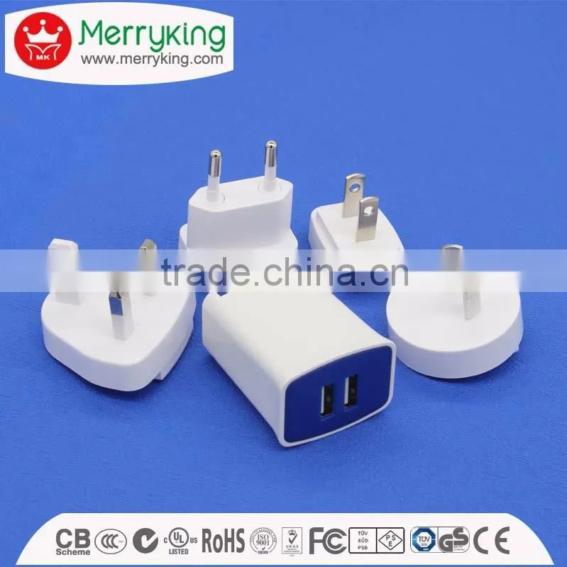 Safety mark ac adapter 12W CE/GS/RoHS Europe plug power adapter 18V500mA for router