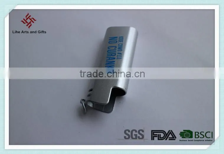 wholesale metal lighter sleeve with printed custom logo