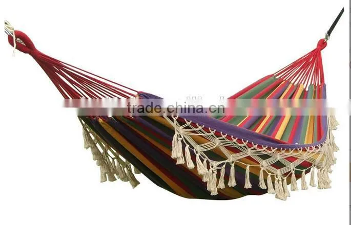Wholesale Cheap Custom Yarn Rope Double Cotton Picnic Camping Tree Hammock