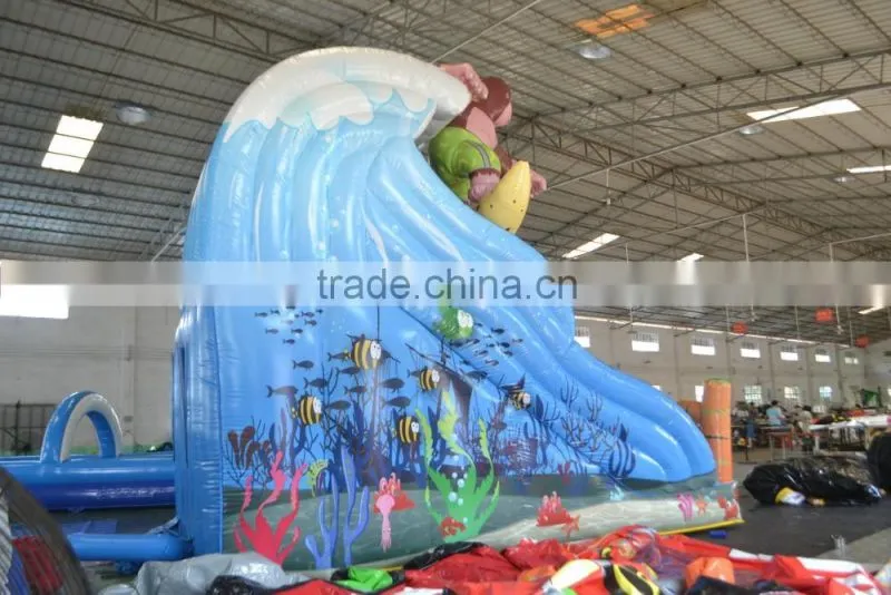 SUNJOY 2016 high quality inflatable playground slide inflatable super slide for sale