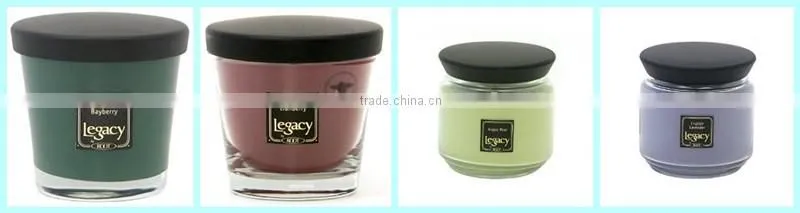 Fashion Design Pillar Soy Wax Candle With Lid