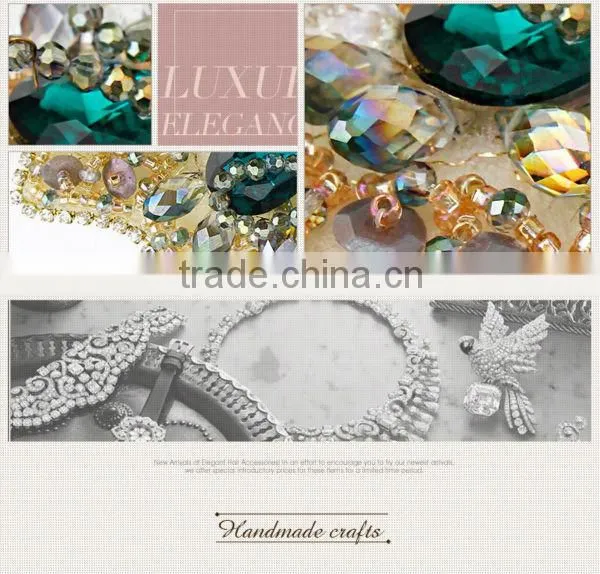2014 fashionable handmade crystal hairpin 90017