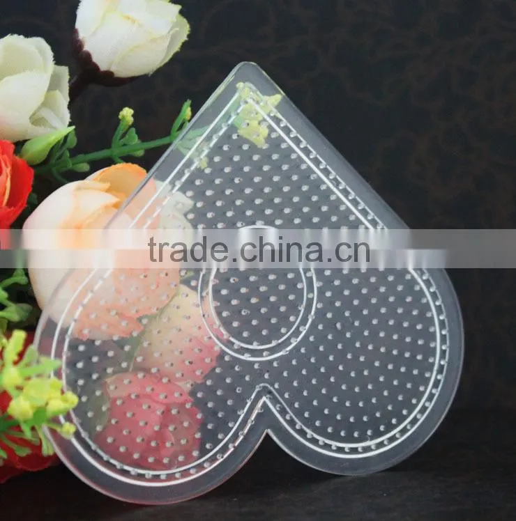 ARTKAL fuse beads diy intelligent toy small heart shape pegboard for 2.6mm fuse beads