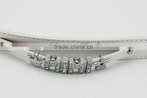 DIY Leather bracelet silk cord bracelet(HB057)