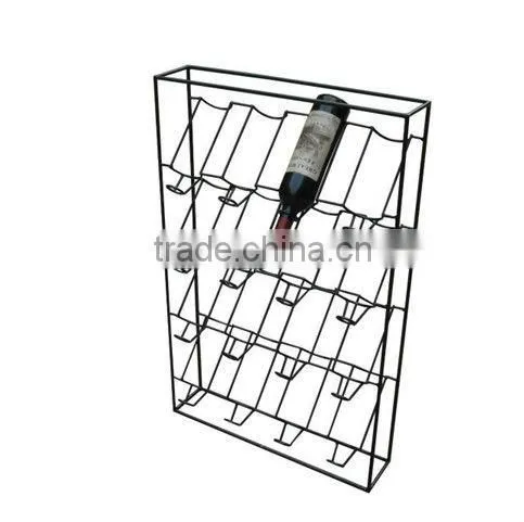 moving 4 tiers metal wine rack / wine storage rack HSX-3248
