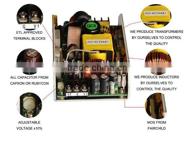 AC to DC UPS power supply 12V output for fire detection alarm system