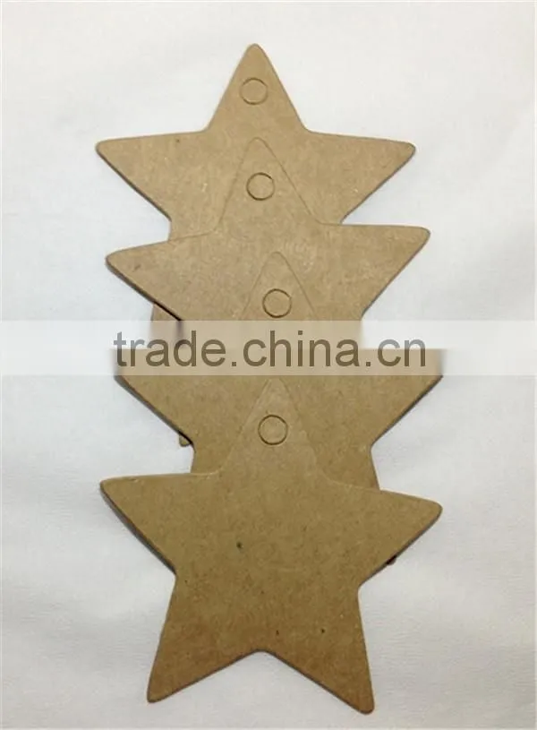 Custom Design Wholesale Paper Star Shape Tags with String