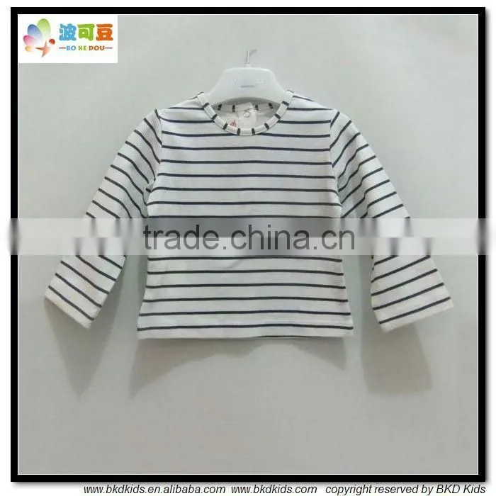 BKD cotton stripe newborn baby shirts