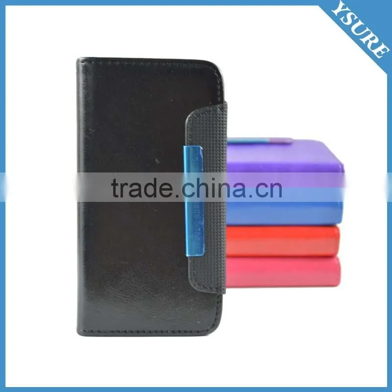 Black 2 In 1 Magnetic Detached Leather Case For Wiko Slide
