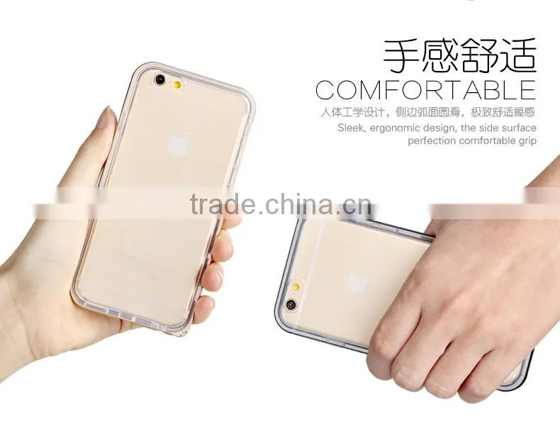 mobile phone case for iphone 6 plus, for iphone 6 plus tpu metal aluminum cover case
