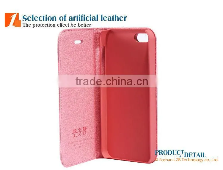 LZB flip cover pu leather cell phone cases for iphone 6 4.7'' 5.5''