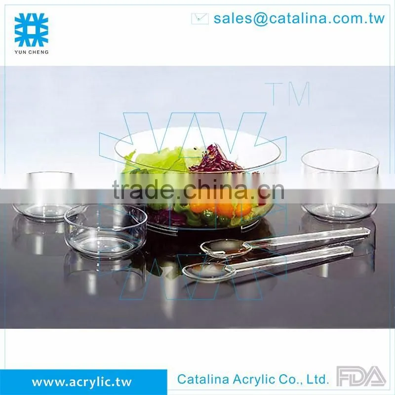 Taiwan Manufacturer acrylic plastic salad bowl