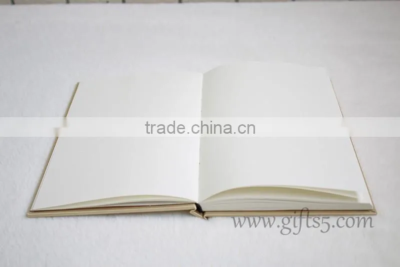Gold Wedding Guest Book with photo frame