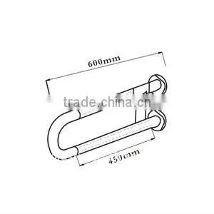 hospital bathroom and toilet using stainless steel grab bar