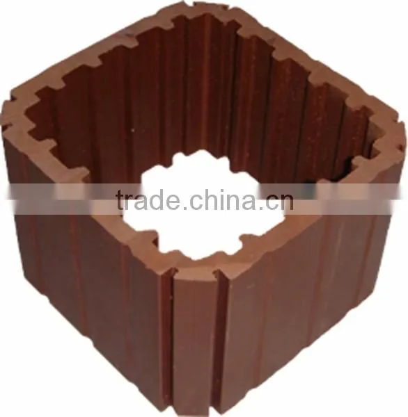 Wood Plastic Composite Outdoor Decking WPC Column Accessory for Garden Railing Pavilion