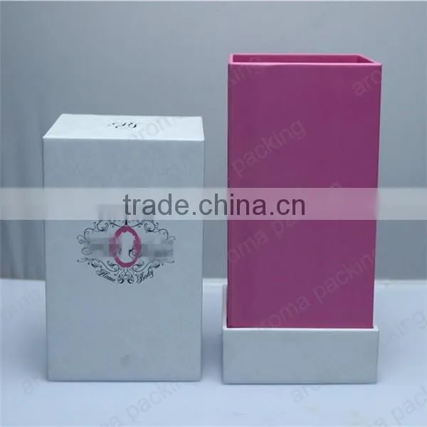OEM custom design accept glass reed diffuser bottle with luxury white packing box