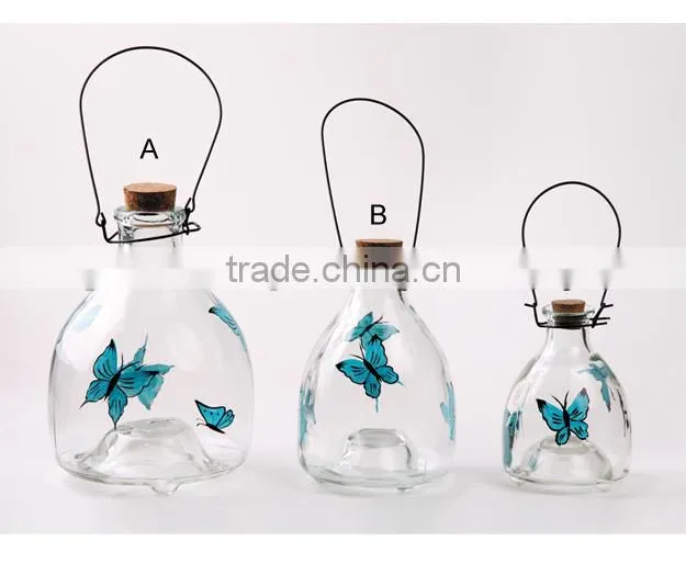 Glass wasp trap with metal handle wholesale