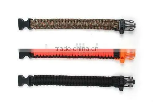 550 cord fashion diy handmade bracelet For sports or Outdoor survival bracelet Plastic Buckle PRB-2002