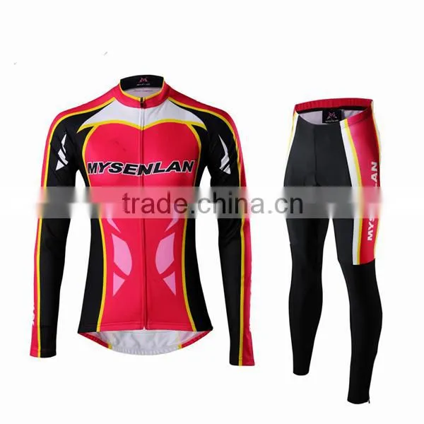 long sleeves fitted cycling clothes, cycling suits, bike Jersey