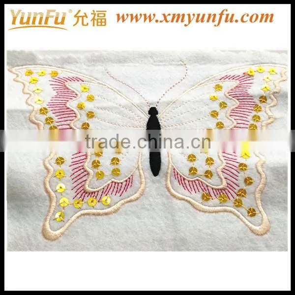 Applique embroidery and sequin patches